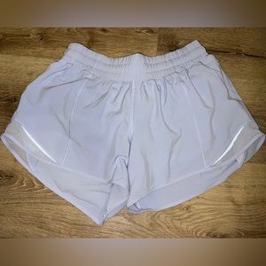 Lululemon lavender Hotty Hot shorts